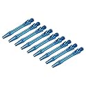 PATIKIL 35mm Dart Shafts, Medium 2BA Thread Aluminum Dart Stems Dart Accessories Throwing Fitting for Steel Tip - 9 Pack (Sky Blue)