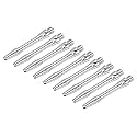 PATIKIL 35mm Dart Shafts, Medium 2BA Thread Aluminum Dart Stems Dart Accessories Throwing Fitting for Steel Tip - 9 Pack (Silver Tone)