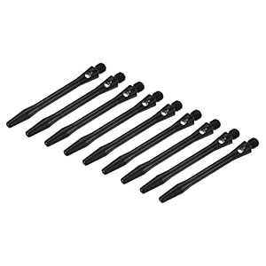 patikil 45mm dart shafts medium 2ba thread aluminum dart stems dart accessories throwing fitting for steel tip - 9 pack black