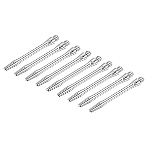 patikil 45mm dart shafts medium 2ba thread aluminum dart stems dart accessories throwing fitting for steel tip - 9 pack silver tone