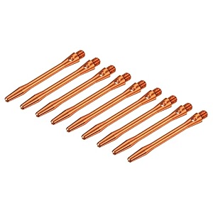 patikil 45mm dart shafts medium 2ba thread aluminum dart stems dart accessories throwing fitting for steel tip - 9 pack orange