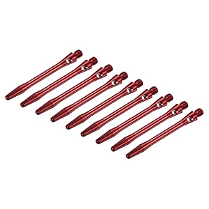 patikil 45mm dart shafts medium 2ba thread aluminum dart stems dart accessories throwing fitting for steel tip - 9 pack red