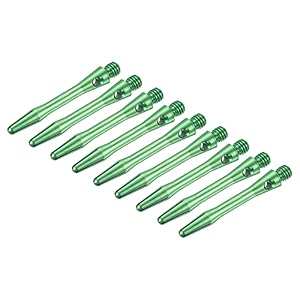 patikil 35mm dart shafts medium 2ba thread aluminum dart stems dart accessories throwing fitting for steel tip - 9 pack green