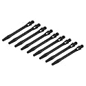 PATIKIL 45mm Dart Shafts, Medium 2BA Thread Aluminum Dart Stems Dart Accessories Throwing Fitting for Steel Tip - 9 Pack (Black)