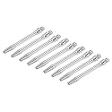 PATIKIL 45mm Dart Shafts, Medium 2BA Thread Aluminum Dart Stems Dart Accessories Throwing Fitting for Steel Tip - 9 Pack (Silver Tone)