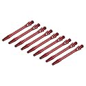PATIKIL 45mm Dart Shafts, Medium 2BA Thread Aluminum Dart Stems Dart Accessories Throwing Fitting for Steel Tip - 9 Pack (Red)