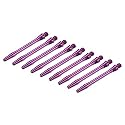 PATIKIL 45mm Dart Shafts, Medium 2BA Thread Aluminum Dart Stems Dart Accessories Throwing Fitting for Steel Tip - 9 Pack (Purple)