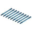 PATIKIL 45mm Dart Shafts, Medium 2BA Thread Aluminum Dart Stems Dart Accessories Throwing Fitting for Steel Tip - 9 Pack (Sky Blue)