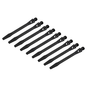 patikil 48mm dart shafts medium 2ba thread aluminum dart stems dart accessories throwing fitting for steel tip - 9 pack black