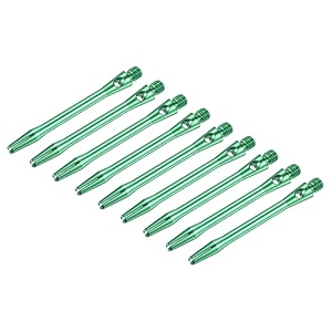 patikil 48mm dart shafts medium 2ba thread aluminum dart stems dart accessories throwing fitting for steel tip - 9 pack green