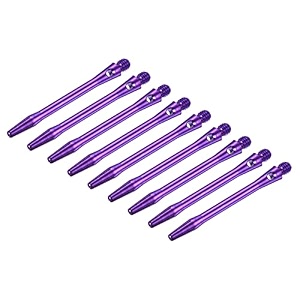 patikil 48mm dart shafts medium 2ba thread aluminum dart stems dart accessories throwing fitting for steel tip - 9 pack purple