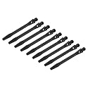 PATIKIL 48mm Dart Shafts, Medium 2BA Thread Aluminum Dart Stems Dart Accessories Throwing Fitting for Steel Tip - 9 Pack (Black)