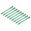 PATIKIL 48mm Dart Shafts, Medium 2BA Thread Aluminum Dart Stems Dart Accessories Throwing Fitting for Steel Tip - 9 Pack (Green)