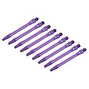 PATIKIL 48mm Dart Shafts, Medium 2BA Thread Aluminum Dart Stems Dart Accessories Throwing Fitting for Steel Tip - 9 Pack (Purple)