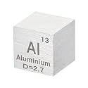 PATIKIL Aluminum Cube, 10mm Al Density Cube High Density Element Cube Unique Metal Cube Periodic Table of Elements Collections Lab Experiment Teacher Scientific Classes