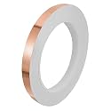 PATIKIL Copper Tape 0.31 Inch x 21 Yards 0.06mm Thick Copper Foil Tape Single Sided Conductive Adhesive EMI Shielding for Electronics, Circuits, Grounding