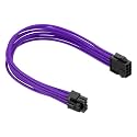 PATIKIL CPU Power Cable Male to Male 12"(30cm) 18AWG 12V, Black Purple