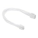 PATIKIL CPU Power Cable Male to Male 12"(30cm) 18AWG 12V, White