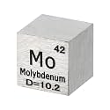 PATIKIL Molybdenum Cube, 10mm Mo-Density Cube High Density Element Cube Unique Metal Cube Periodic Table of Elements Collections Lab Experiment Teacher Scientific Classes