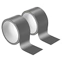 PATIKIL Non Stick Static Tapes 2 in x 33 Ft, 2 Roll Duct Tape No Glue Electrostatic Adsorption Tape for Organizing Cables Securing Crafts, Silver