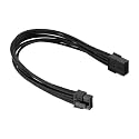 PATIKIL PCIe Cable 8 Pin Male to 8 Pin (6+2) Male 300mm/12 Long Black