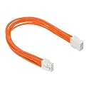 PATIKIL PCIe Cable 8 Pin Male to 8 Pin (6+2) Male 300mm/12 White Orange