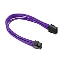 PATIKIL PCIe Cable 8 Pin Male to 8 Pin (6+2) Male 300mm/12 Black Purple