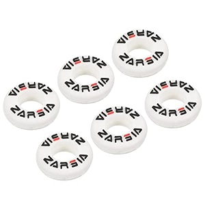 patikil tennis vibration dampener 6 pack round-shaped silicone shock absorber racket string damping for tennis racquet white