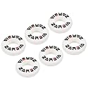 PATIKIL Tennis Vibration Dampener, 6 Pack Round-Shaped Silicone Shock Absorber Racket String Damping for Tennis Racquet, White