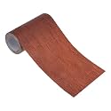 PATIKIL Wood Grain Repair Tape 4" x15ft, Self Adhesive Realistic Textured Repair Tape Patch for Floor Door Table Cabinets Desk,Light Wine Mahogany