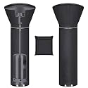 Patio Heater Covers with Reflective Strip,Outdoor Heater Cover Waterproof,Dustproof,Wind-Resistant,Sunlight-Resistant,Snow-Resistant,Black,89.5''x 33.5" Dome x 19.5" Base