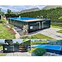 Patio Piscina Big Container Swimming Pool Family Garden Steel Frame Fiberglass Easy-Assemble Modular Steel Container Pool