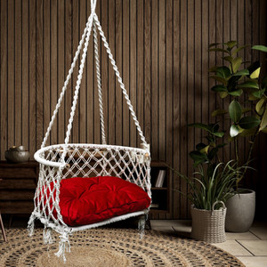 patiofy cotton large swing clear white diydo-it-yourself