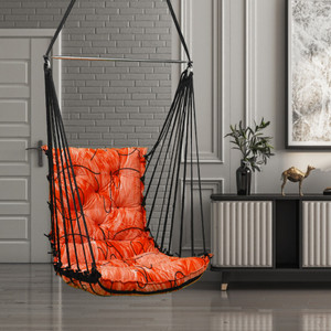 patiofy hammock swing for balconyswing chair for adultswing for homejhula for adults cotton hammock orange diydo-it-yourself