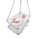 Patiofy New Born Baby Cradle Hanging Crib Hammock Swing Sleep Bed/Baby Thottil/Baby Palna for 0 to 2 Years/Outdoor Indoor Use (White)