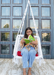 patiofy square shape wooden swing chair with cushion swing for adults homejhula indoor cotton large swing white red diydo-it-yourself