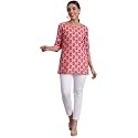 PATLANI Women39s Cotton Printed Short Fullstitched KurtiKurtas.