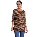 PATLANI Women39s Cotton Printed Short Fullstitched KurtiKurtas.