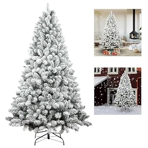 patpat artificial snow christmas tree 150cm 350 branches