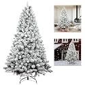 PATPAT Artificial Snow Christmas Tree 150cm 350 Branches