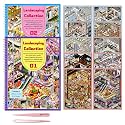 PATPAT® 2Pcs 3D Stickers for Kids Activity Scene Collection Book 30 Sheets