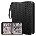PATPAT® 50 Double Sided Sleeves 9-Pocket Photocard Holder Holds 900 Cards, Baseball Football Cards Binder Card Storage Organizer Album for Boys, Girls, Sports &amp; Game Card- 27*5*33.5cm (for 6.7*9.2MM)