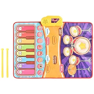 patpat 8 instrument piano keyboard musical mat for kids 1-6 years 8 sounds kids piano play mat baby girl 1 year old baby boy birthday gift educational toys for interest cultivation 2953x2126in