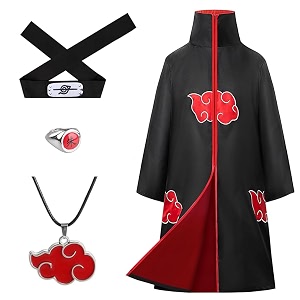 PATPAT Akatsuki Costume Akatsuki Cloak Set of
