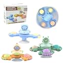 PATPAT® Baby Bath Toys 3 PCS Sensory Toys for Kids Baby Toys for Newborn High Chair Tray Bath Table Window Airplane Travel, Montessori Space Toys &amp; Gifts for Baby Toddlers Boys Girls 1-3 Years Old
