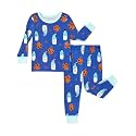 PATPAT Bamboo Viscose Pajama Sets for Toddler Boys &amp; Girls Baby Kids, Ultra-soft Snug fit Pjs Sleepers for Birthday Holiday