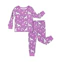 PATPAT Bamboo Viscose Pajama Sets for Toddler Boys &amp; Girls Baby Kids, Ultra-soft Snug fit Pjs Sleepers for Birthday Holiday