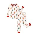 PATPAT Bamboo Viscose Pajama Sets for Toddler Boys &amp; Girls Baby Kids, Ultra-soft Snug fit Pjs Sleepers for Birthday Holiday