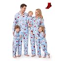 PATPAT Button Down Christmas Pajamas, Button Up Pjs for Family Christmas Party Long Sleeve Lounge Sets