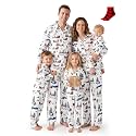 PATPAT Family Matching Christmas Pajamas, Button Down Pjs for Family Christmas Party Long Sleeve Lounge Sets